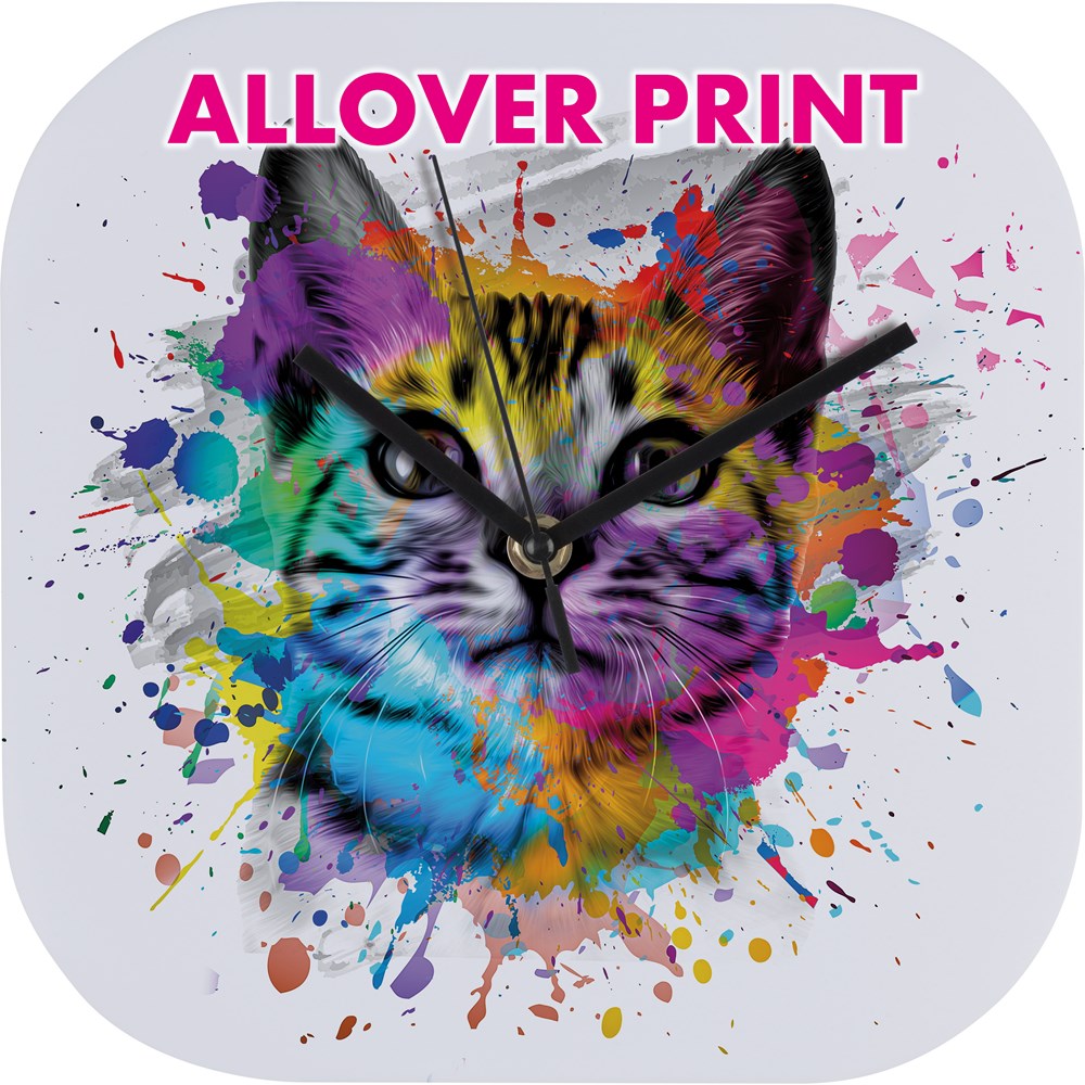 Wandklok Bel Air bedrukken – Volledig gepersonaliseerd relatiegeschenk met impact