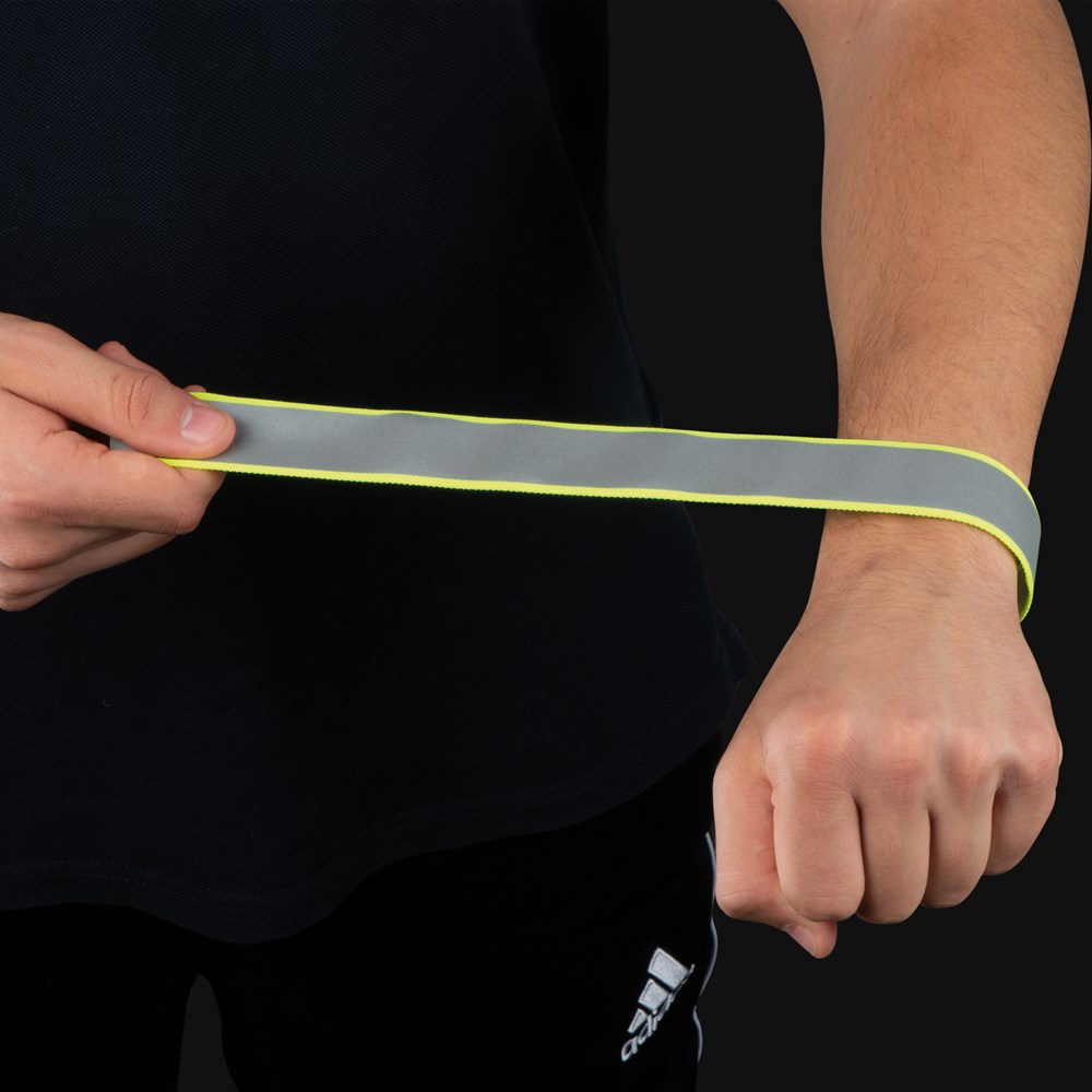 Reflecterende band Vester bedrukken – Veiligheidsband met logo voor sport en fiets